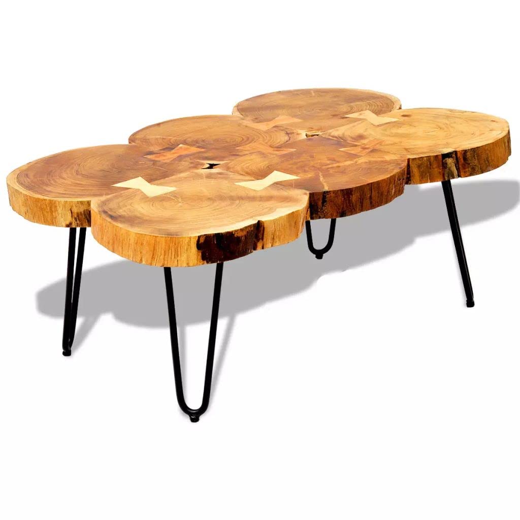 Amazon.com: Coffee Table with Powder-Coated Iron Legs